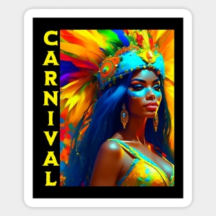 Brazilian Carnival Dancer Magnet